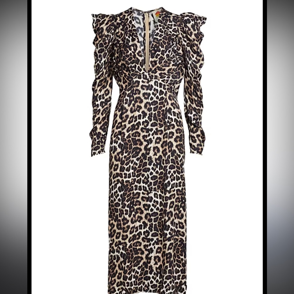 Farm Rio Leopard Dress size S